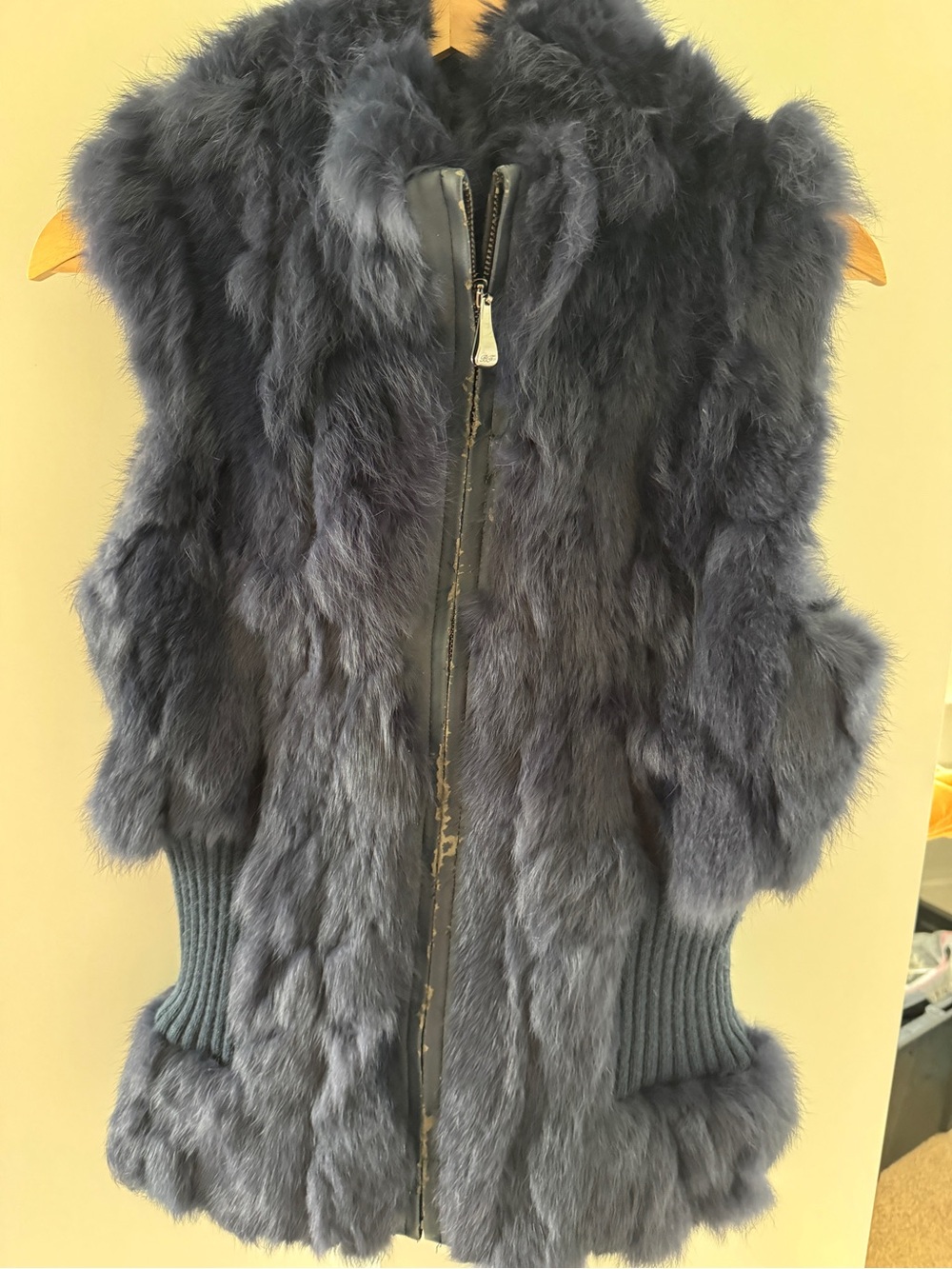 Rabbit fur vest